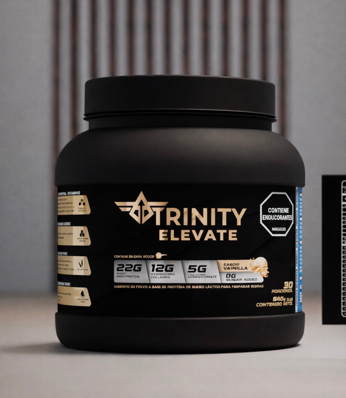 Creatina monohidratada de alta concentración con proteína y colágeno | Trinity Elevate