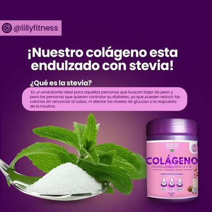 Colágeno Hidrolizado Tipo I II III 500g con Biotina y Tiamina | Trinity Elevate