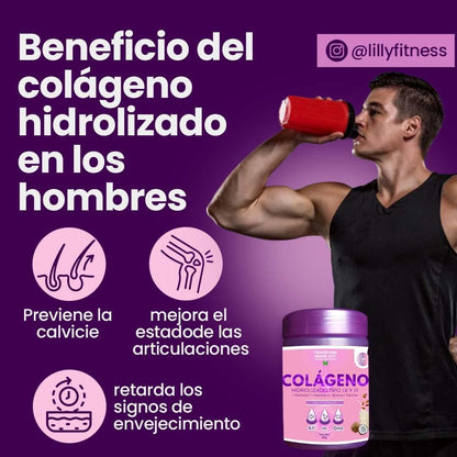 Colágeno Hidrolizado Tipo I II III 500g con Biotina y Tiamina | Trinity Elevate