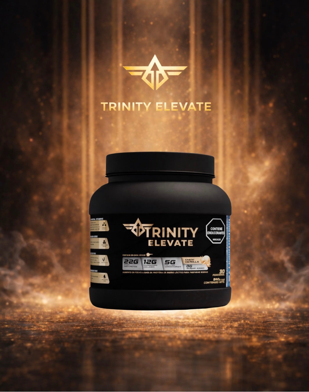 Creatina monohidratada alta concentración Trinity Elevate
