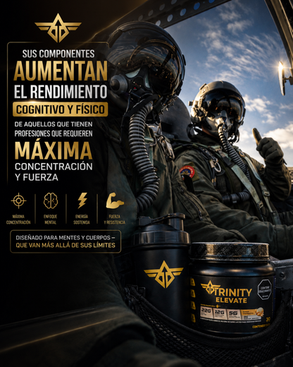 Creatina monohidratada de alta concentración con proteína y colágeno | Trinity Elevate