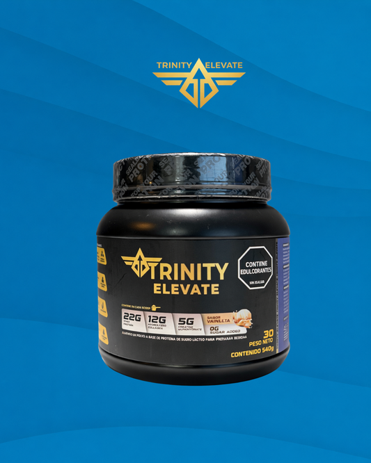 Creatina monohidratada de alta concentración con proteína y colágeno | Trinity Elevate